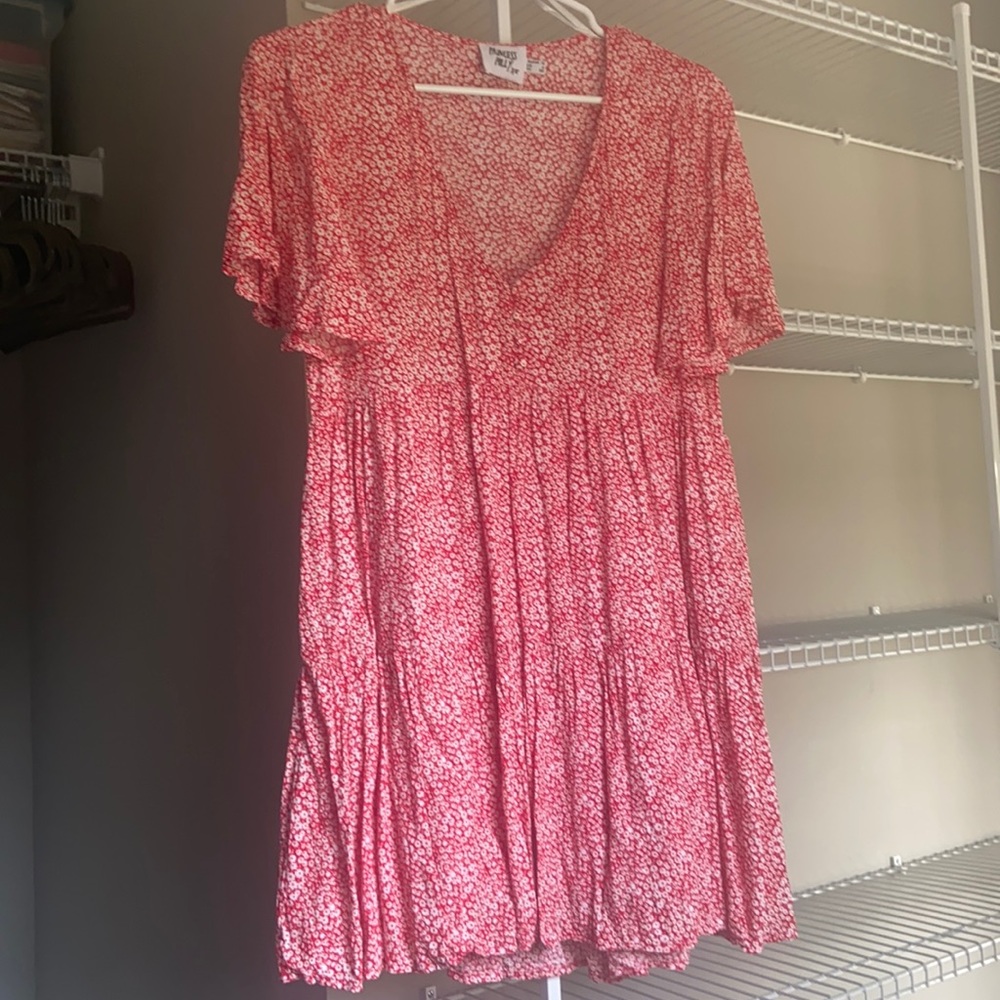 NWOT * Princess Polly Red Floral Babydoll Dress 6